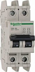 Schneider Electric - 8 Amp, 125 VDC, 240 VAC, 60 VDC, 1 Pole, DIN Rail Mount, Fixed Mount Miniature Circuit Breaker - Thermal Magnetic Trip, Multiple Breaking Capacity Ratings, 73mm Deep x 107mm High x 36mm Wide - Apex Tool & Supply