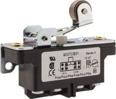 Square D - DPDT, 2NC/2NO, 600 Volt Screw Terminal, Roller Plunger Actuator, General Purpose Limit Switch - 1 NEMA Rating, IP20 IPR Rating, Bracket Mount, 1/2 Lb. Operating Force - Apex Tool & Supply