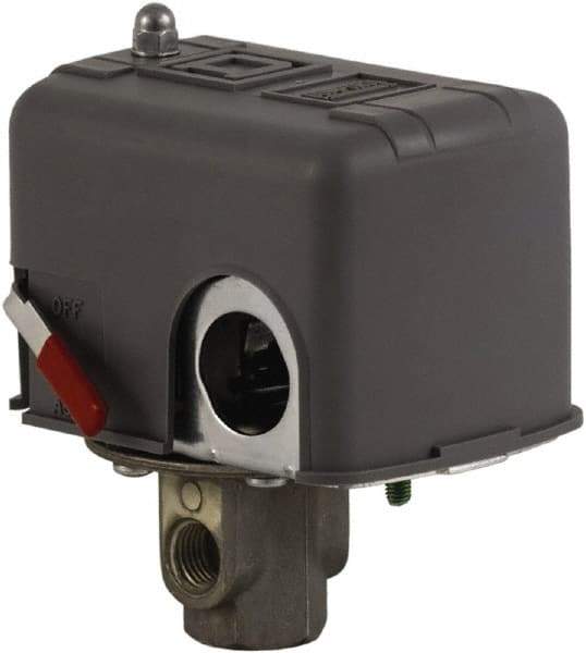 Square D - 1 and 3R NEMA Rated, 70 to 150 psi, Electromechanical Pressure and Level Switch - Fixed Pressure, 575 VAC, L1-T1, L2-T2 Terminal, For Use with Square D Pumptrol - Apex Tool & Supply