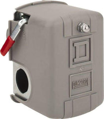 Square D - 1 and 3R NEMA Rated, 100 to 200 psi, Electromechanical Pressure and Level Switch - Fixed Pressure, 575 VAC, L1-T1, L2-T2 Terminal, For Use with Square D Pumptrol - Apex Tool & Supply