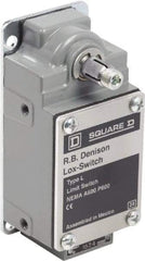 Square D - DPST, 2NC, 600 Volt Screw Terminal, Rotary Spring Return Actuator, General Purpose Limit Switch - 1, 2, 4, 12, 13 NEMA Rating, IP67 IPR Rating - Apex Tool & Supply