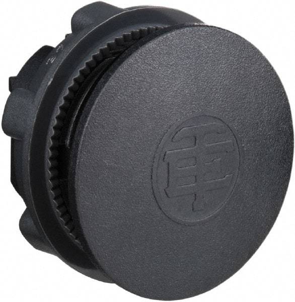 Schneider Electric - Flush Pushbutton Switch Blanking Plug - Black, Round Button - Apex Tool & Supply