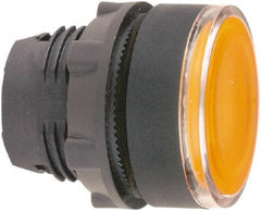 Schneider Electric - 22mm Mount Hole, Flush, Pushbutton Switch Only - Round, Orange Pushbutton, Illuminated, Momentary (MO) - Apex Tool & Supply