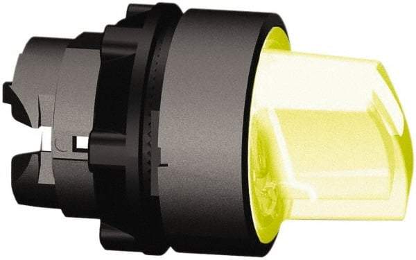 Schneider Electric - 22mm Mount Hole, 3 Position, Handle Operated, Selector Switch Only - Orange, Momentary (MO), Illuminated, Shock, Vibration and Water Resistant - Apex Tool & Supply