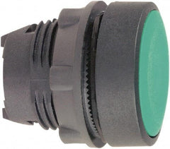 Schneider Electric - 22mm Mount Hole, Flush, Pushbutton Switch Only - Round, Green Pushbutton, Nonilluminated, Momentary (MO) - Apex Tool & Supply