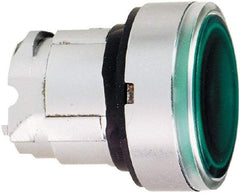 Schneider Electric - 22mm Mount Hole, Flush, Pushbutton Switch Only - Round, Green Pushbutton, Illuminated, Momentary (MO) - Apex Tool & Supply