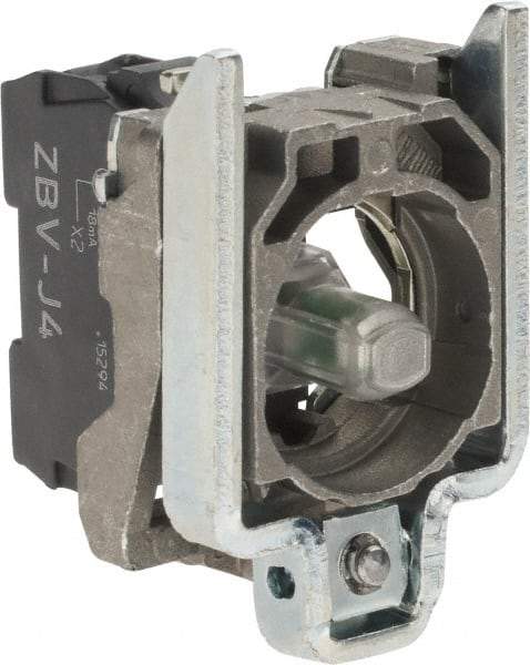 Schneider Electric - 12 VAC/VDC at 50/60 Hz Red Lens LED Indicating Light - Screw Connector, Electromagnetic Field Resistant, Electrostatic Discharge Resistant, Shock Resistant, Vibration Resistant - Apex Tool & Supply