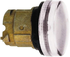 Schneider Electric - White Lens LED Pilot Light - Round Lens, Shock Resistant, Vibration Resistant, Water Resistant - Apex Tool & Supply