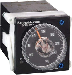 Schneider Electric - 300 hr Delay, Time Delay Relay - 5 Contact Amp, 24 to 240 VAC/VDC at 50/60 Hz - Apex Tool & Supply