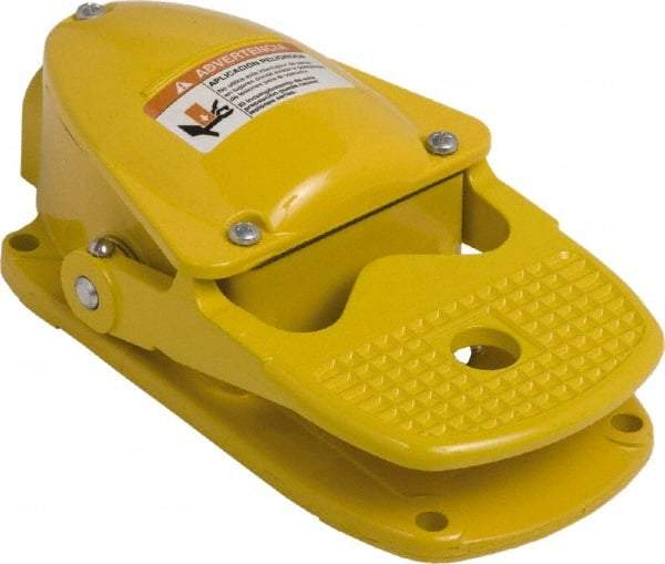 Square D - 2 Treadles, 5 Amp, Momentary (MO), SPDT, Electric Foot Switch - 13, 2 & 4 NEMA Rated, 11-1/2" Long x 6.8" Wide x 6-1/2" High - Apex Tool & Supply
