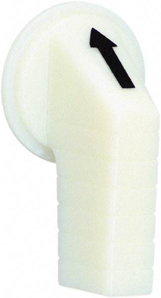 Schneider Electric - 30mm, White, Selector Switch Operating Knob - For Use with Selector Switch - Apex Tool & Supply