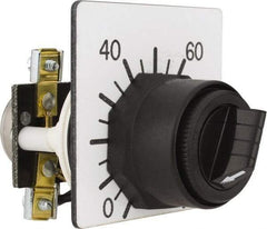 Square D - 10,000 Ohm, 30mm, 300 VAC Potentiometer - 2 Watts, Nonilluminated, Knob Operated, NEMA 4, 13 - Apex Tool & Supply