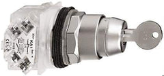 Schneider Electric - 30mm Mount Hole, 2 Position, Key Operated, Selector Switch Only - Maintained (MA), without Contact Blocks, Shock and Vibration Resistant - Apex Tool & Supply