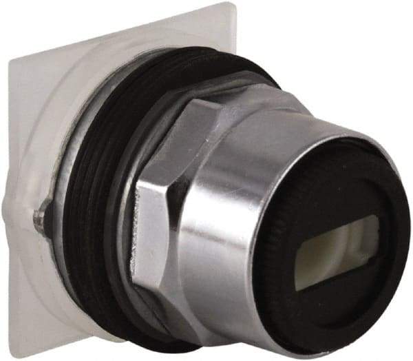 Schneider Electric - 30mm Mount Hole, 2 Position, Pushbutton Operated, Selector Switch Only - Maintained (MA), without Contact Blocks, Weatherproof and Dust and Oil Resistant - Apex Tool & Supply