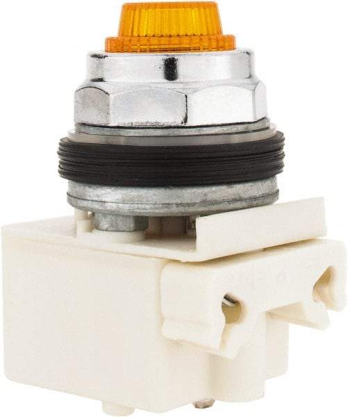 Schneider Electric - 28 V Amber Lens Indicating Light - Screw Clamp Connector - Apex Tool & Supply