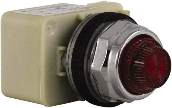 Schneider Electric - Red Lens Indicating Light - Screw Clamp Connector - Apex Tool & Supply