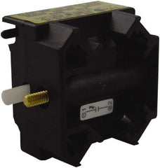Schneider Electric - NC, Multiple Amp Levels, Electrical Switch Contact Block - 125 VDC at 0.55 Amp and 240 VAC at 3 Amp, Screw Terminal, For Use with Harmony 9001K - Apex Tool & Supply