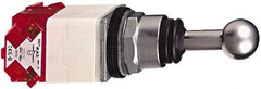 Schneider Electric - 3 Position, 80mm Long, -13 to 158°F, Octagonal Handle, Maintained (MA) Joystick Controller Switch - IP66, 30mm Mount Hole Diameter - Apex Tool & Supply