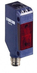 Telemecanique Sensors - 4 Pin M8 Connector, 15m Nominal Distance, Shock and Vibration Resistant, Through Beam Photoelectric Sensor - 12 to 24 VDC, 250 Hz, PBT, 20mm Long x 12mm Wide x 45mm High - Apex Tool & Supply