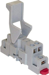 Square D - 5 Pins, 300 VAC, 15 Amp, Spade Relay Socket - DIN Rail Mount, Panel Mount, Screw Clamp Terminal - Apex Tool & Supply