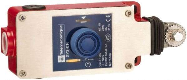 Telemecanique Sensors - 10 Amp, NO/NC Configuration, Dual Operation, Rope Operated Limit Switch - Pushbutton Reset, Rope Pull, No Pilot Light, 240 VAC - Apex Tool & Supply