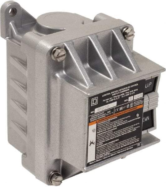 Schneider Electric - 2 Operator, Flush Pushbutton Control Station - Up (Legend), Momentary Switch, NEMA 7, 9 - Apex Tool & Supply