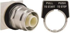 Schneider Electric - 30mm Mount Hole, Extended Straight, Pushbutton Switch Only - Round, Maintained (MA), Momentary (MO), Weatherproof, Dust and Oil Resistant - Apex Tool & Supply