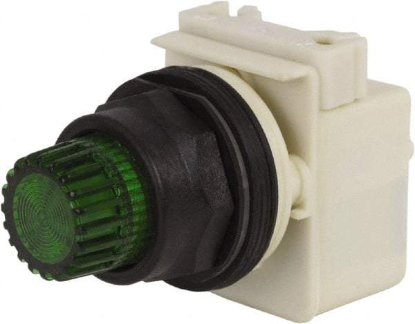 Schneider Electric - 30mm Mount Hole, Extended Straight, Pushbutton Switch Only - Green Pushbutton, Momentary (MO) - Apex Tool & Supply