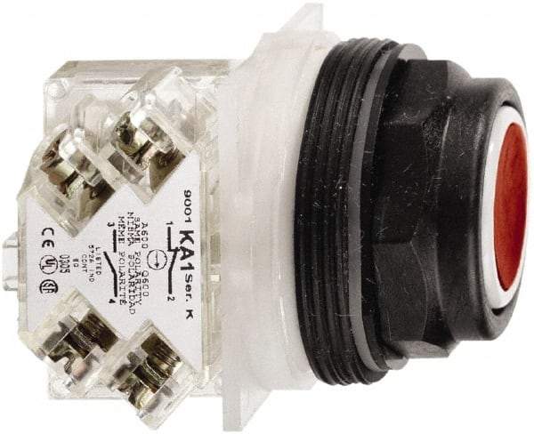 Schneider Electric - 30mm Mount Hole, Flush, Pushbutton Switch with Contact Block - Octagon, Multicolor Pushbutton, Momentary (MO) - Apex Tool & Supply
