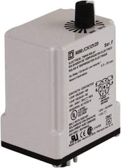 Square D - DPDT Time Delay Relay - 10 Contact Amp, 24 VAC/VDC - Apex Tool & Supply