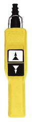 Schneider Electric - 2 Operator, Pushbutton Pendant Control Station - Up-Down Arrows (Legend), Momentary Switch, 2NO/2NC Contact - Apex Tool & Supply