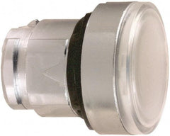 Schneider Electric - 22mm Mount Hole, Flush, Pushbutton Switch Only - Round, White Pushbutton, Illuminated, Maintained (MA) - Apex Tool & Supply
