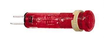 Schneider Electric - 24 V Red Lens LED Pilot Light - Quick Connect Tag Connector, 10mm Wide - Apex Tool & Supply