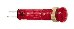 Schneider Electric - 24 V Red Lens LED Pilot Light - Quick Connect Tag Connector, 10mm Wide - Apex Tool & Supply