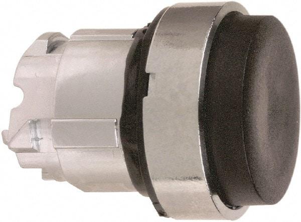 Schneider Electric - 22mm Mount Hole, Extended Straight, Pushbutton Switch Only - Round, Black Pushbutton, Nonilluminated, Momentary (MO) - Apex Tool & Supply