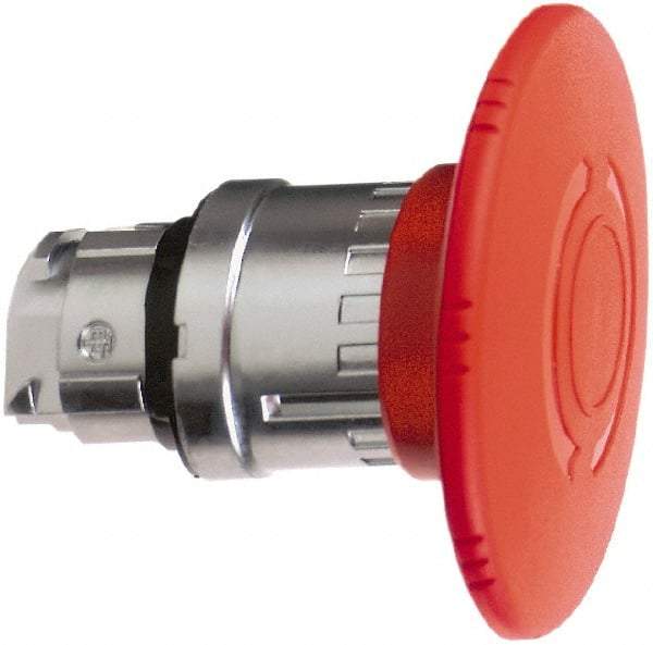 Schneider Electric - 22mm Mount Hole, Extended Mushroom Head, Pushbutton Switch Only - Round, Red Pushbutton, Maintained (MA), Momentary (MO) - Apex Tool & Supply