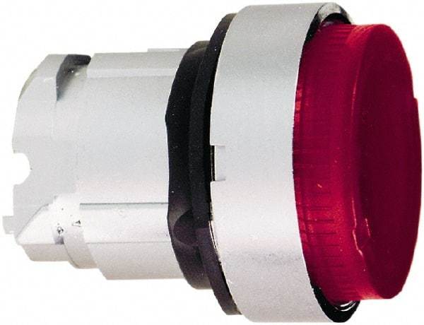 Schneider Electric - 22mm Mount Hole, Extended Straight, Pushbutton Switch Only - Round, Red Pushbutton, Nonilluminated, Momentary (MO) - Apex Tool & Supply