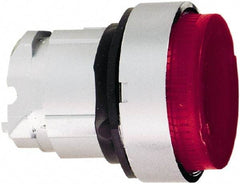 Schneider Electric - 22mm Mount Hole, Extended Straight, Pushbutton Switch Only - Round, Red Pushbutton, Nonilluminated, Momentary (MO) - Apex Tool & Supply