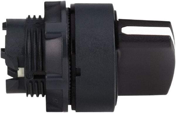 Schneider Electric - 22mm Mount Hole, 3 Position, Handle Operated, Selector Switch Only - Black, Momentary (MO), Nonilluminated, Shock, Vibration and Water Resistant - Apex Tool & Supply