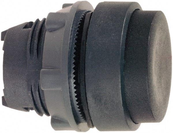 Schneider Electric - 22mm Mount Hole, Extended Straight, Pushbutton Switch Only - Round, Black Pushbutton, Nonilluminated, Momentary (MO) - Apex Tool & Supply