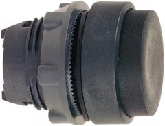 Schneider Electric - 22mm Mount Hole, Extended Straight, Pushbutton Switch Only - Round, Black Pushbutton, Nonilluminated, Maintained (MA) - Apex Tool & Supply