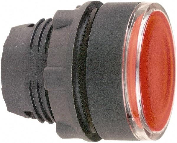 Schneider Electric - 22mm Mount Hole, Flush, Pushbutton Switch Only - Round, Red Pushbutton, Illuminated, Momentary (MO) - Apex Tool & Supply