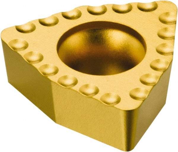 Sandvik Coromant - WCMX6 51 Grade 235 Carbide Indexable Drill Insert - TiCN/TiN Finish, Trigon, 3/8" Inscribed Circle - Apex Tool & Supply