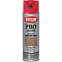 Krylon - 15 fl oz Red Marking Paint - Water Base Formula - Apex Tool & Supply