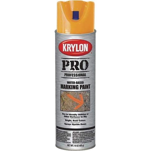 Krylon - 15 fl oz Orange Marking Paint - Water Base Formula - Apex Tool & Supply