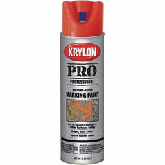 Krylon - 15 fl oz Red/Orange Marking Paint - Solvent Base Formula - Apex Tool & Supply