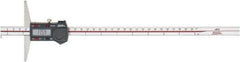 SPI - 0mm to 300mm ABS Plastic (Case) Electronic Depth Gage - 0.04mm Accuracy, 0.01mm Resolution, 4" Base Length - Apex Tool & Supply
