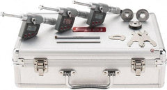 SPI - 0.275 to 0.5", IP65, Carbide Face Chrome Plated Finish, Electronic Inside Micrometer - 0.00005" Resolution, 0.00016" Accuracy, 53.5" Gage Depth - Apex Tool & Supply