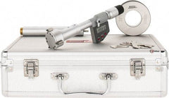 SPI - 1.6" to 2", IP65, Carbide Face Chrome Plated Finish, Electronic Inside Micrometer - 0.00005" Resolution, 0.0002" Accuracy, 97" Gage Depth - Apex Tool & Supply