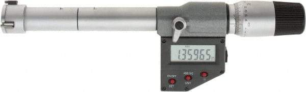 SPI - 0.8" to 1", IP65, Carbide Face Chrome Plated Finish, Electronic Inside Micrometer - 0.00005" Resolution, 0.00016" Accuracy, 90" Gage Depth - Apex Tool & Supply